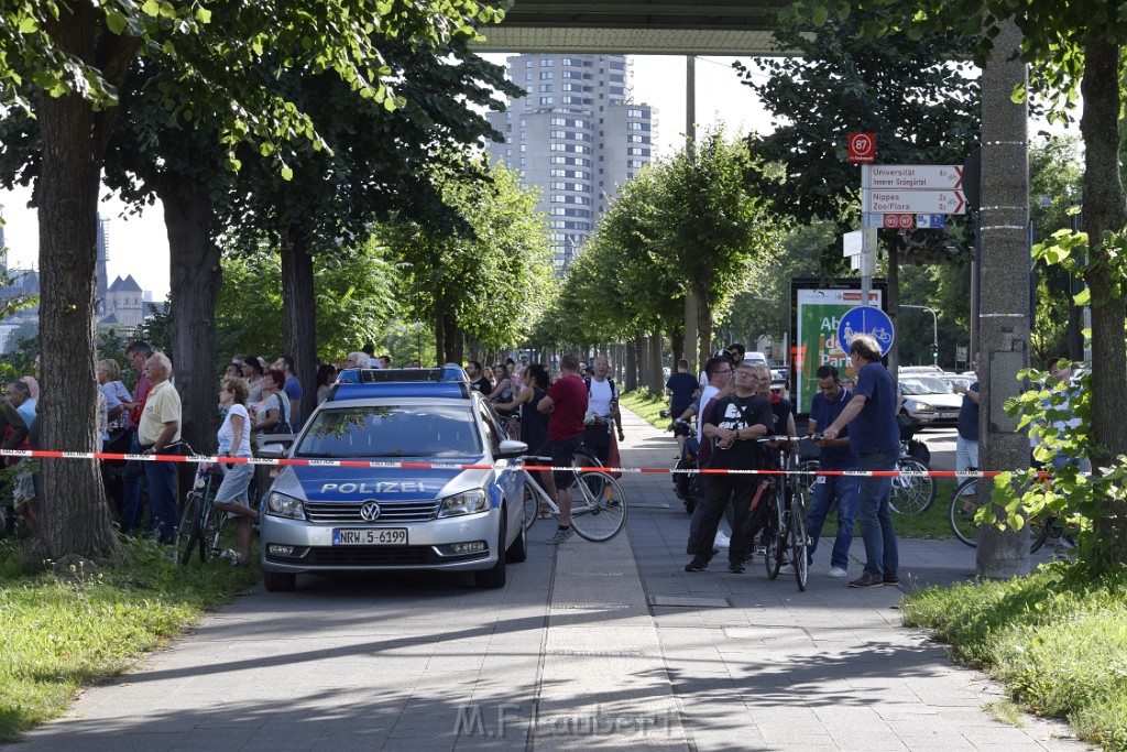 Koelner Seilbahn Gondel blieb haengen Koeln Linksrheinisch P356.JPG - Miklos Laubert